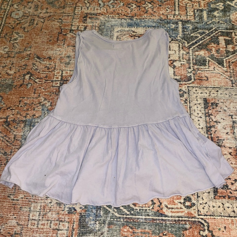 Free People lilac/peplum tank